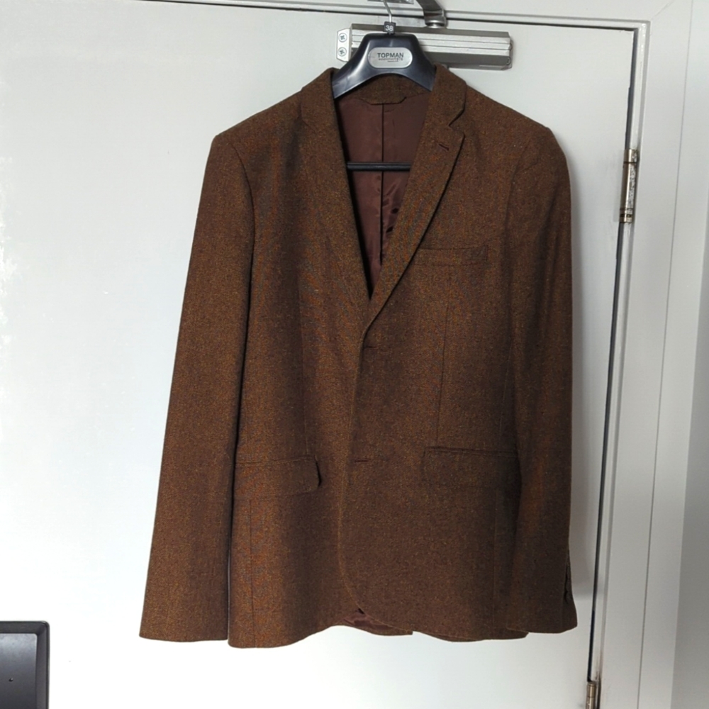 Topman Slim Blazer 38R, Brown